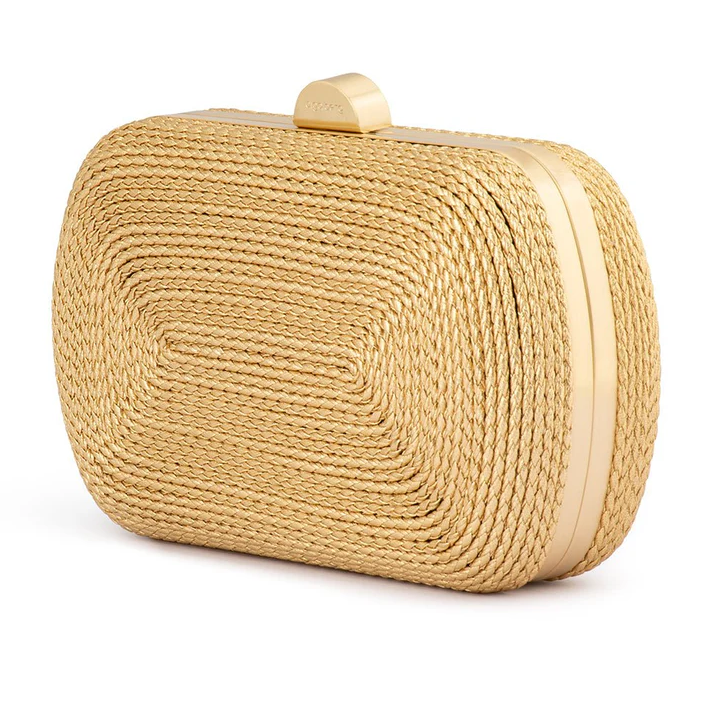 Parallel Culture Shoes and Fashion Online OB4811 OLGA BERG MARTINA COILED ROPE CLUTCH