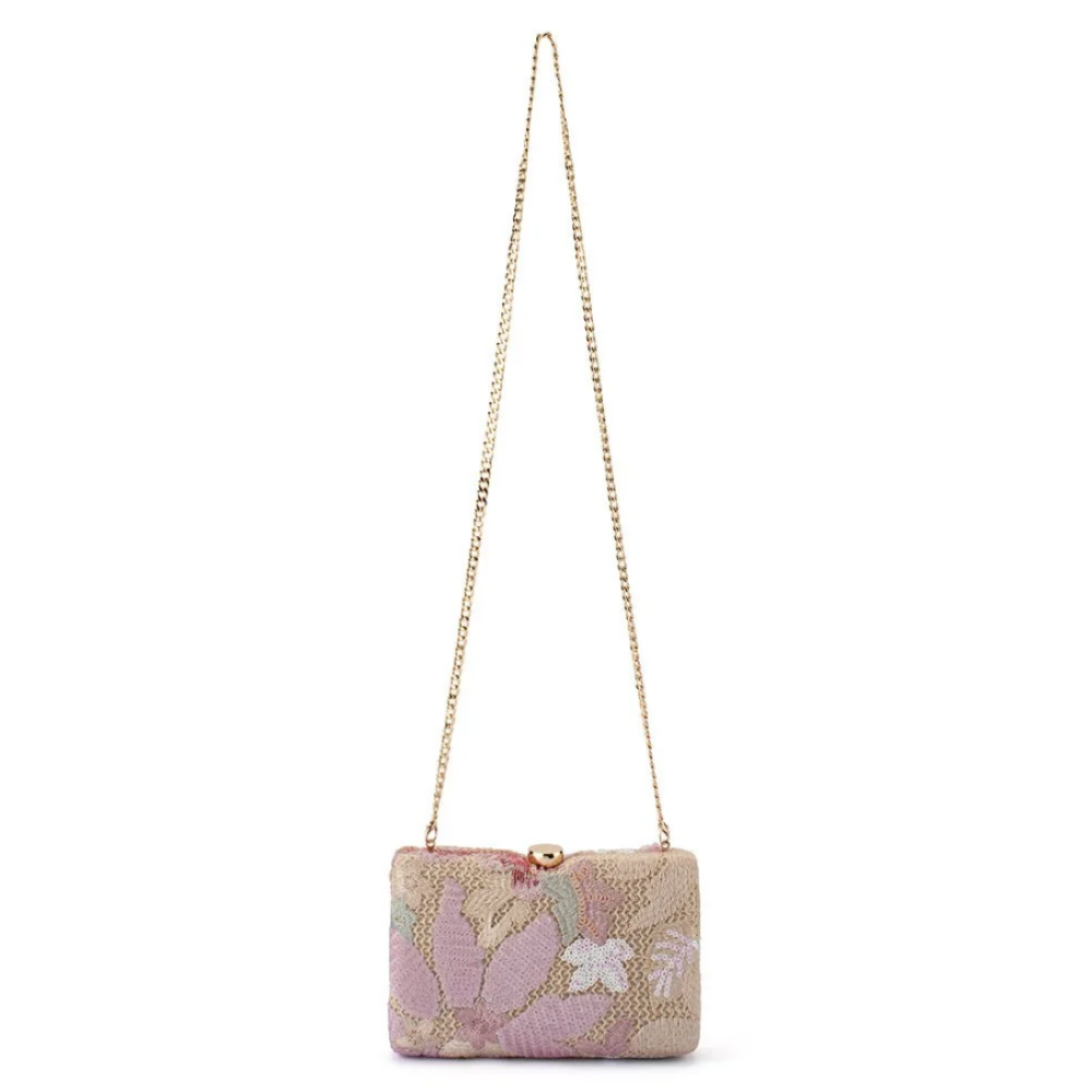 Parallel Culture Shoes and Fashion Online HANDBAGS OLGA BERG GRETA FLORAL CLUTCH