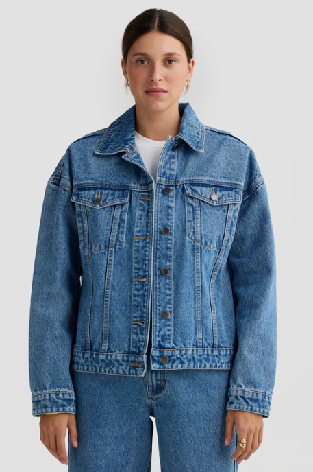 Parallel Culture Shoes and Fashion Online JACKET ORTC WILLOW - BOXY JACKET MID BLUE