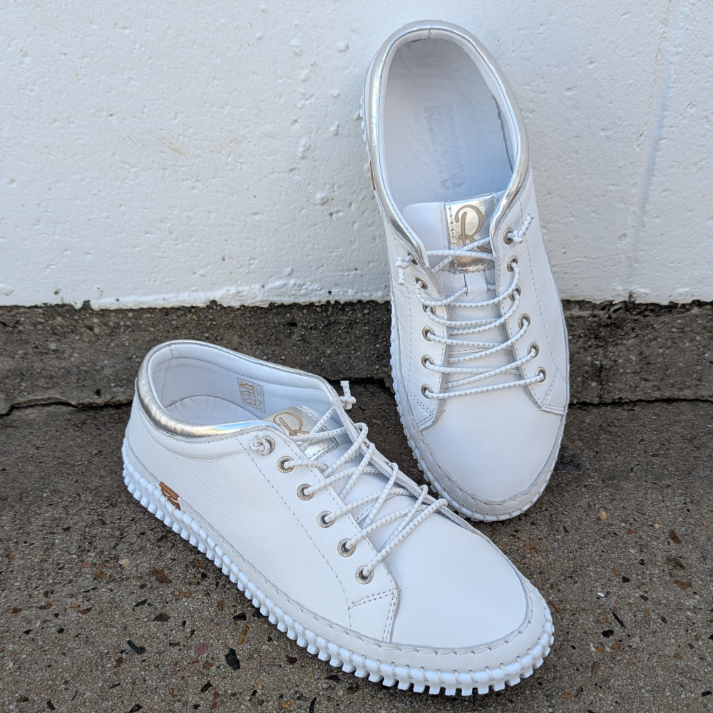 Parallel Culture Shoes and Fashion Online SNEAKERS RILASSARE TAMALA SNEAKER WHITE SILVER
