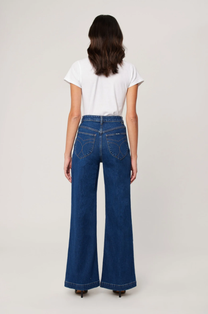 Parallel Culture Shoes and Fashion Online JEANS ROLLAS SAILOR LONG - ECO RUBY BLUE