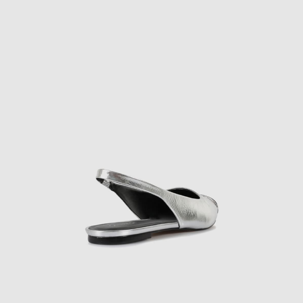 Parallel Culture Shoes and Fashion Online FLATS SEMPRE di GEORGIANA SLINGBACK PEWTER