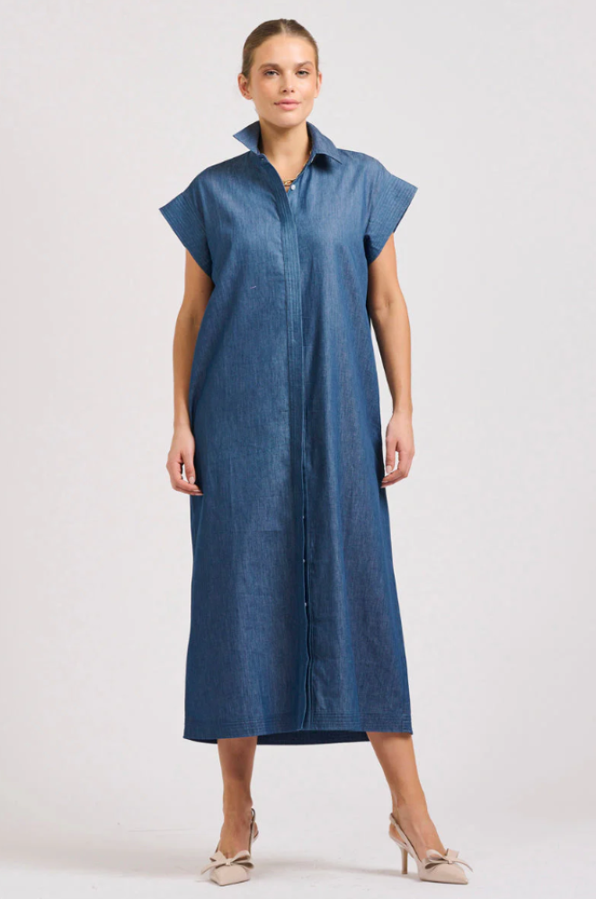 Parallel Culture Shoes and Fashion Online DRESSES SHIRTY FIFI SHIRT DRESS - CHAMBRAY