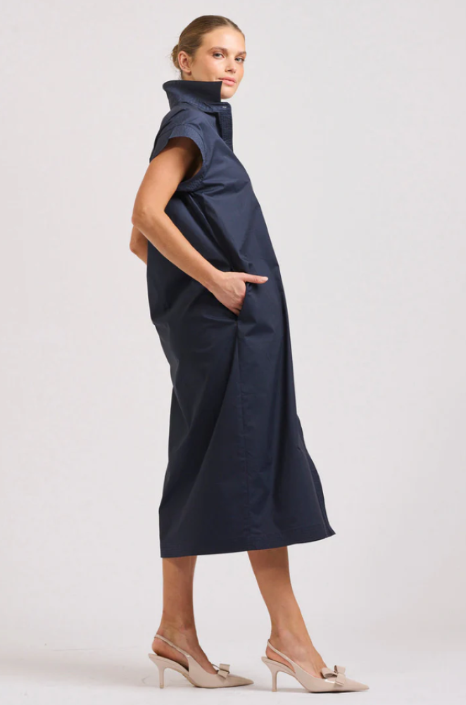 Parallel Culture Shoes and Fashion Online DRESSES SHIRTY THE FIFI SHIRT DRESS - FRENCH NAVY