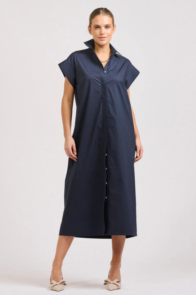 Parallel Culture Shoes and Fashion Online DRESSES SHIRTY THE FIFI SHIRT DRESS - FRENCH NAVY