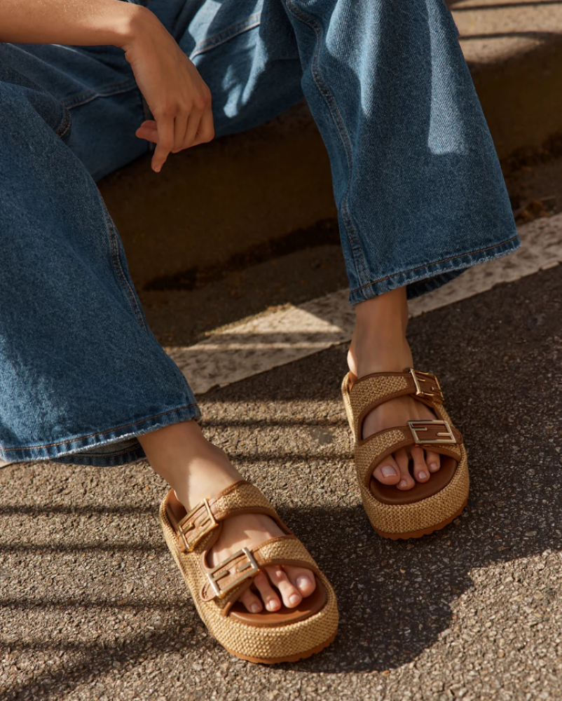 Parallel Culture Shoes and Fashion Online SLIDES SIREN APHRODITE SLIDE NATURAL TAN