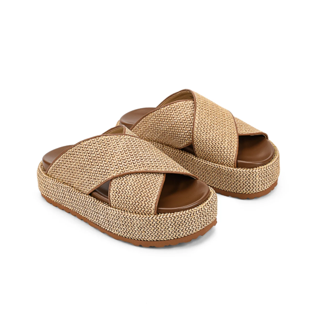 Parallel Culture Shoes and Fashion Online SLIDES SIREN APRIL SLIDE NATURAL TAN