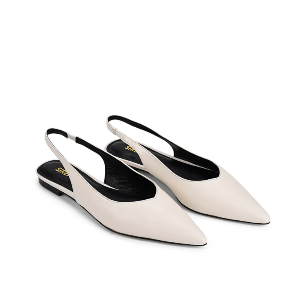 Parallel Culture Shoes and Fashion Online FLATS SIREN LORIE SLINGBLACK FLAT CHALK