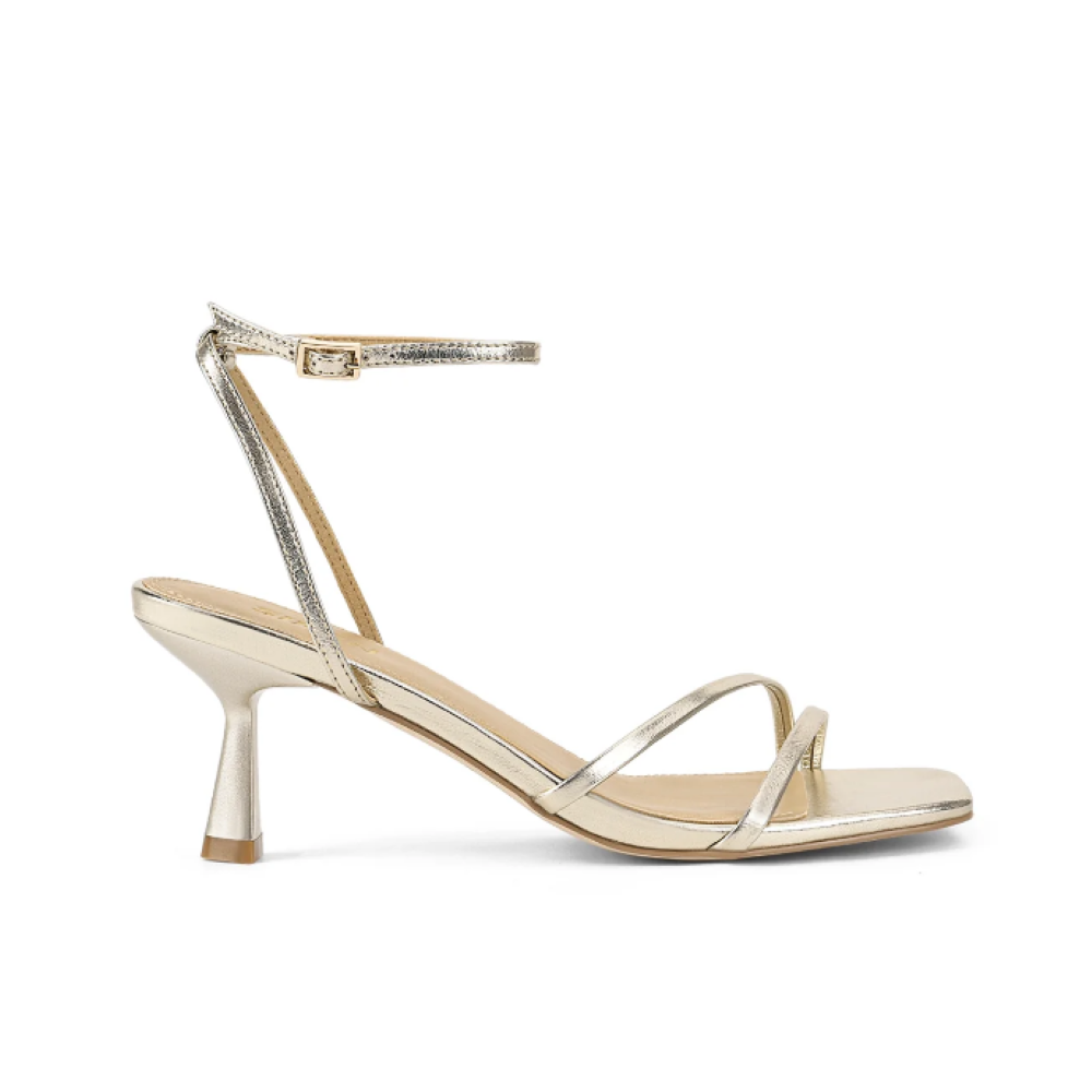 Parallel Culture Shoes and Fashion Online HEELS SIREN SAFFRON STRAPPY HEEL GOLD