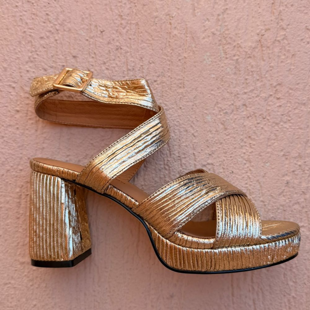 Parallel Culture Shoes and Fashion Online HEELS TAMARA/LONDON SAIGE HEEL GOLD