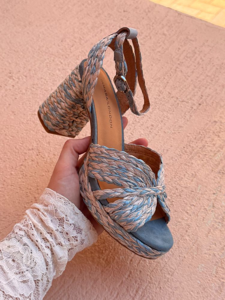 Parallel Culture Shoes and Fashion Online HEELS TAMARA/LONDON SHERIFF HEEL BLUE
