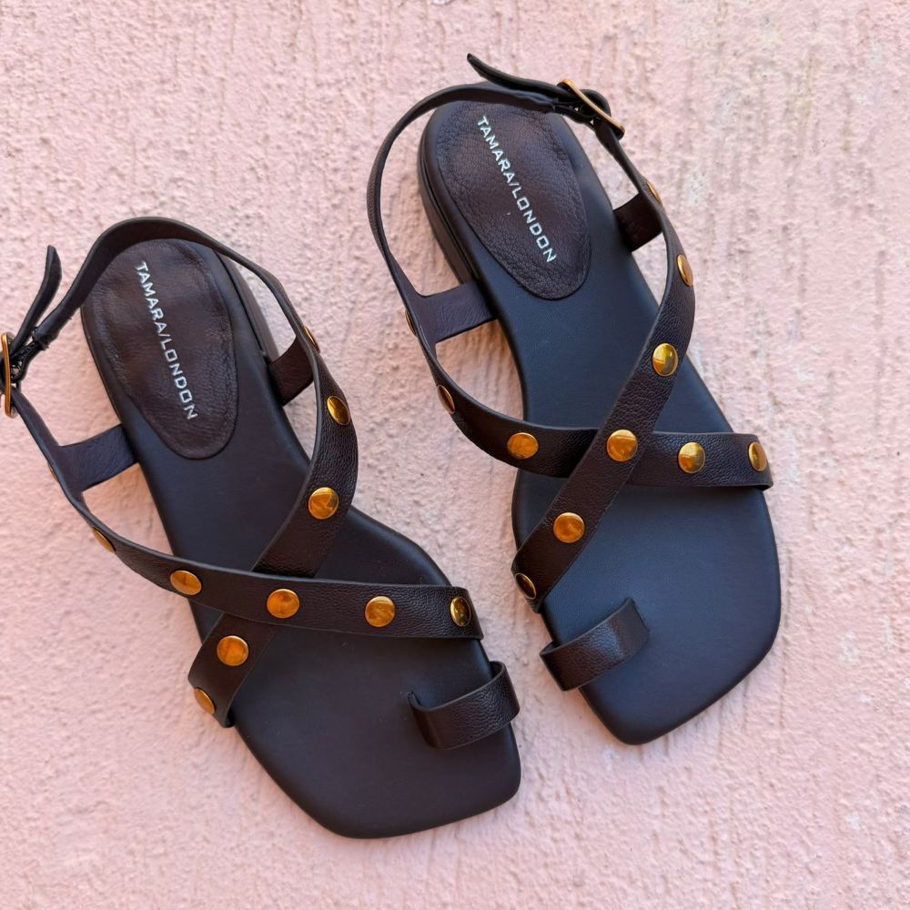 Parallel Culture Shoes and Fashion Online SANDALS TAMARA/LONDON SISTER SANDAL DARK BROWN
