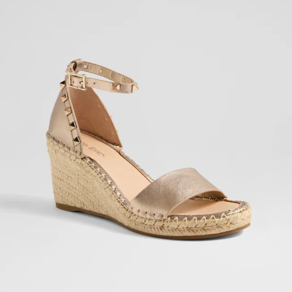 Parallel Culture Shoes and Fashion Online WEDGES TOP END GIGI STUDDED WEDGE