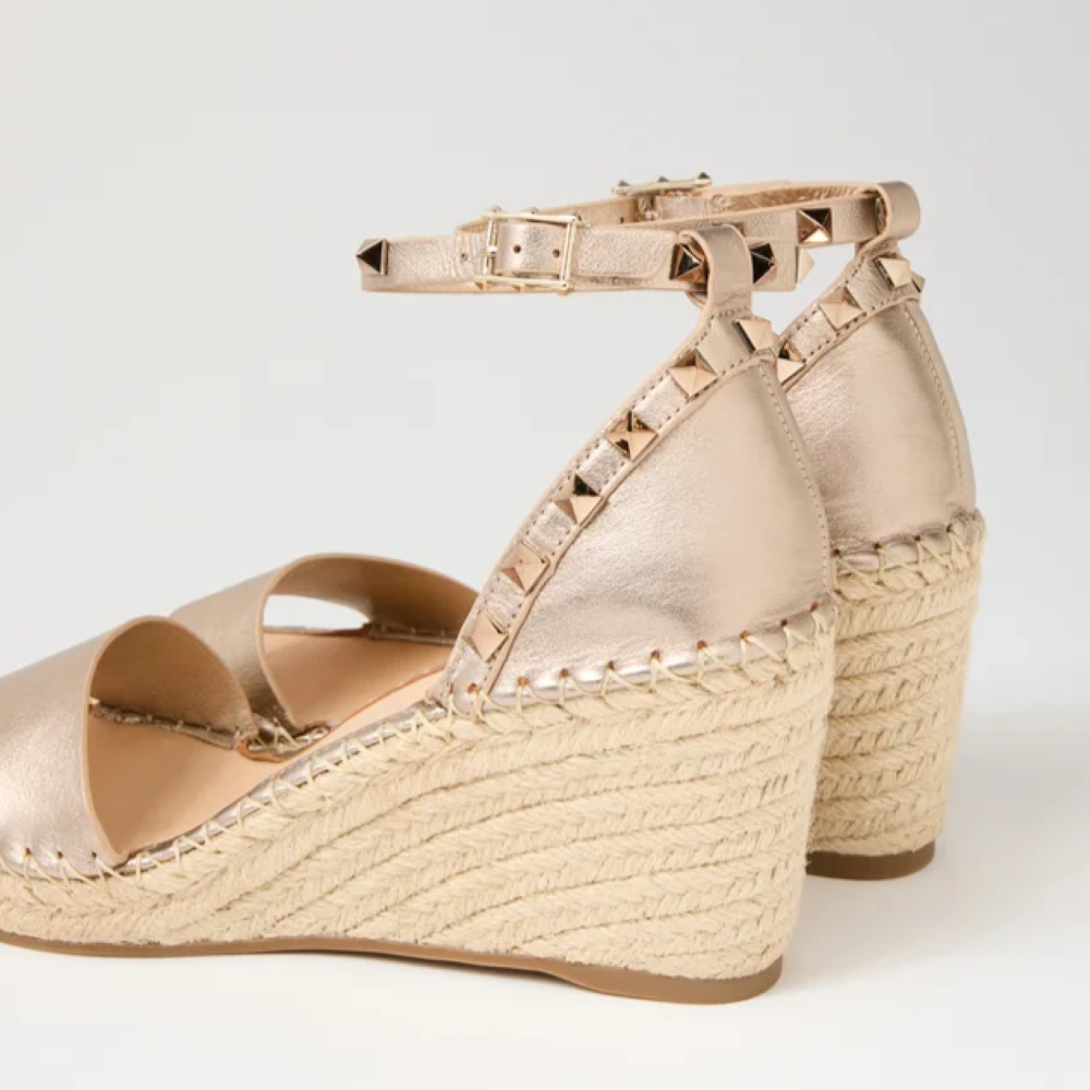 Parallel Culture Shoes and Fashion Online WEDGES TOP END GIGI STUDDED WEDGE
