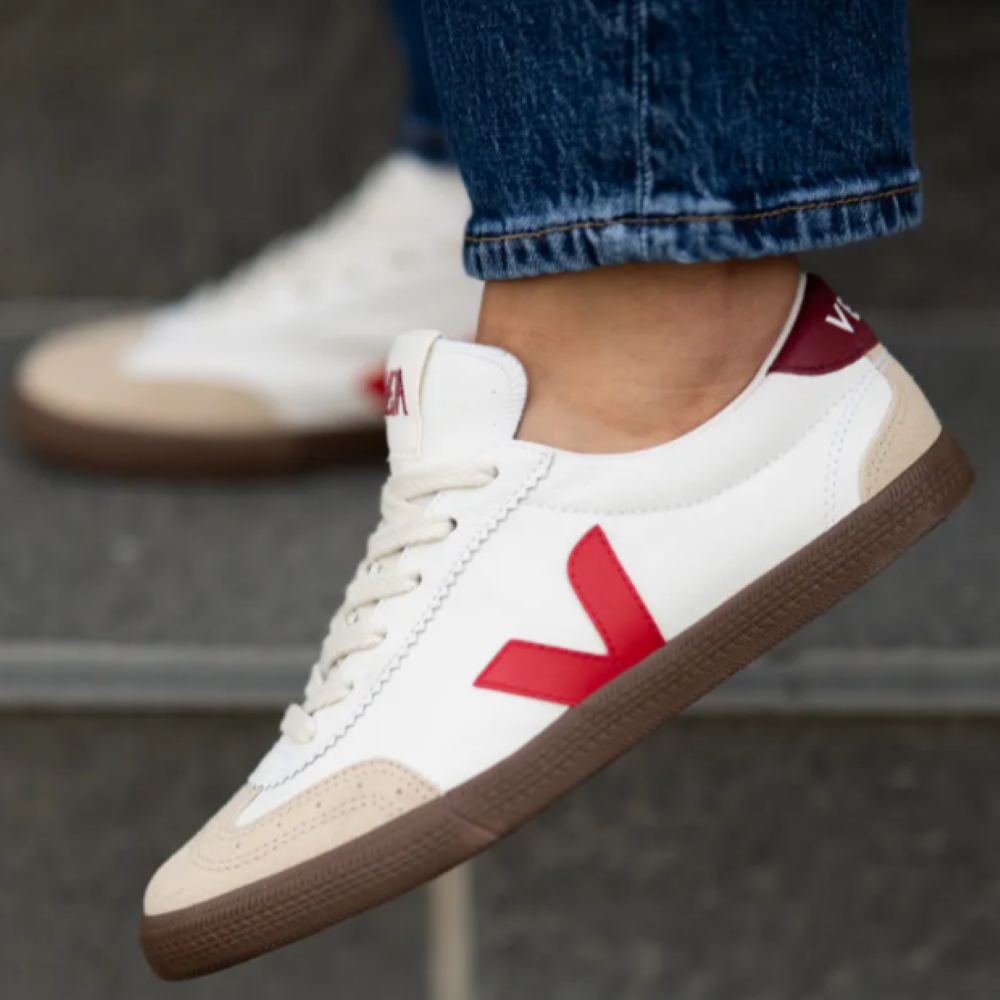 VOLLEY - O.T. LEATHER - WHITE/PEKIN/BARK - Parallel Culture
