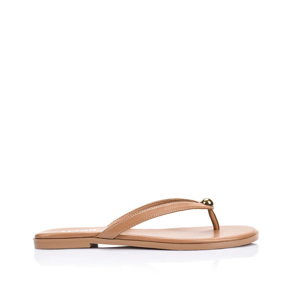Parallel Culture Shoes and Fashion Online THONGS VERALI SASSY THONG DARK CAMEL