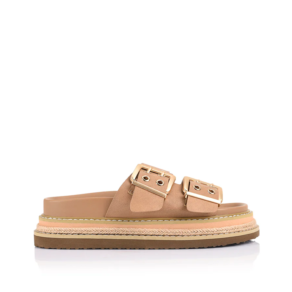 Parallel Culture Shoes and Fashion Online SLIDES VERALI THATCHER PLATFROM SLIDES BISCUIT