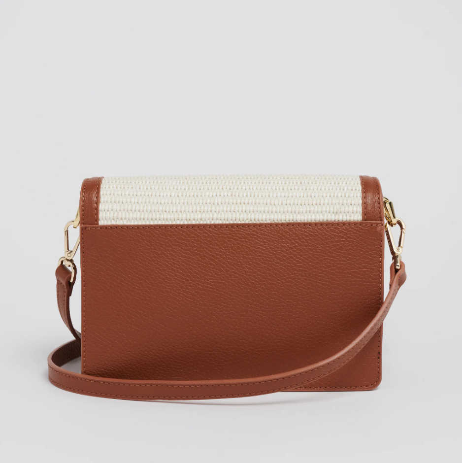 Talbots Packable Paper-straw Crossbody Bag in Natural | Lyst UK