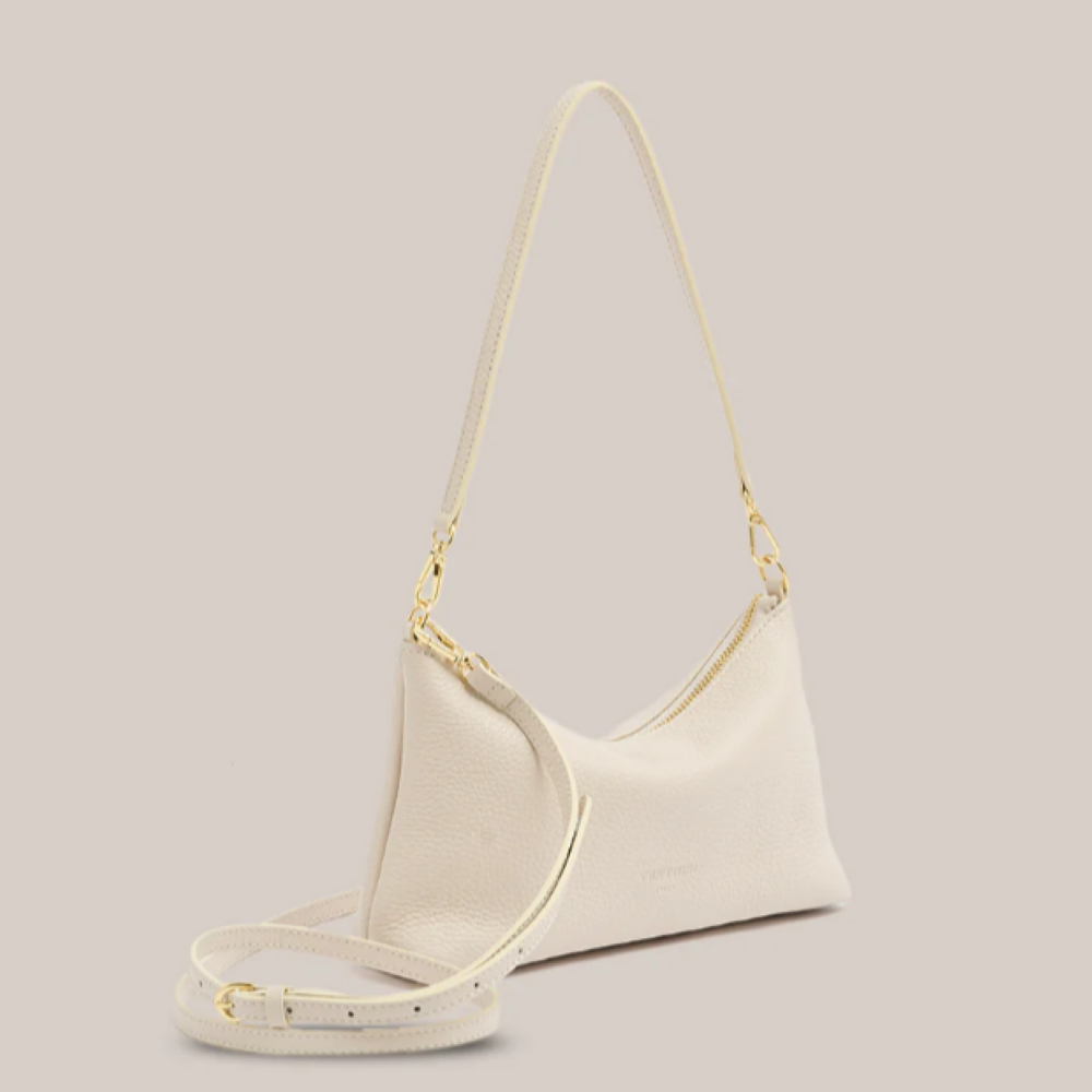 Parallel Culture Shoes and Fashion Online HANDBAGS VESTIRSI ASHLEY LEATHER CROSSBODY BAG - IVORY
