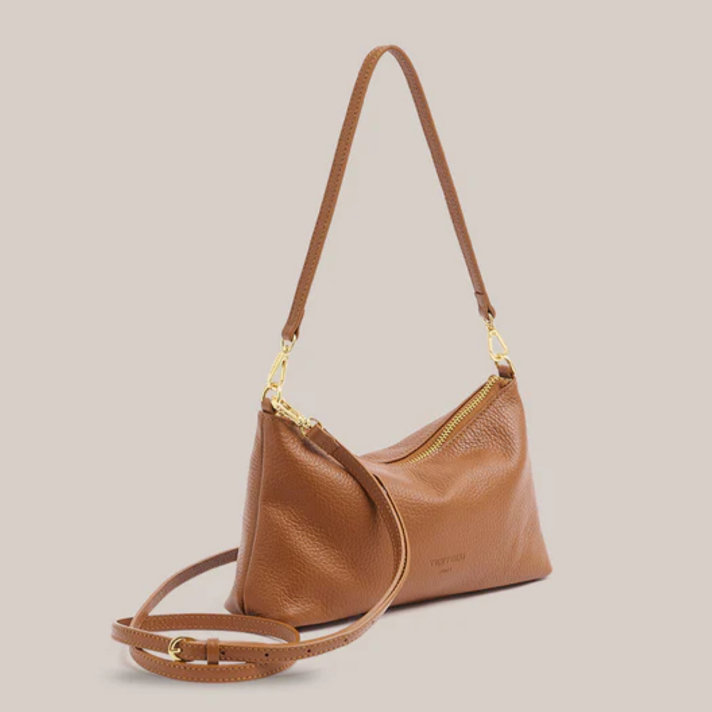 Parallel Culture Shoes and Fashion Online HANDBAGS VESTIRSI ASHLEY TAN LEATHER CROSSBODY BAG