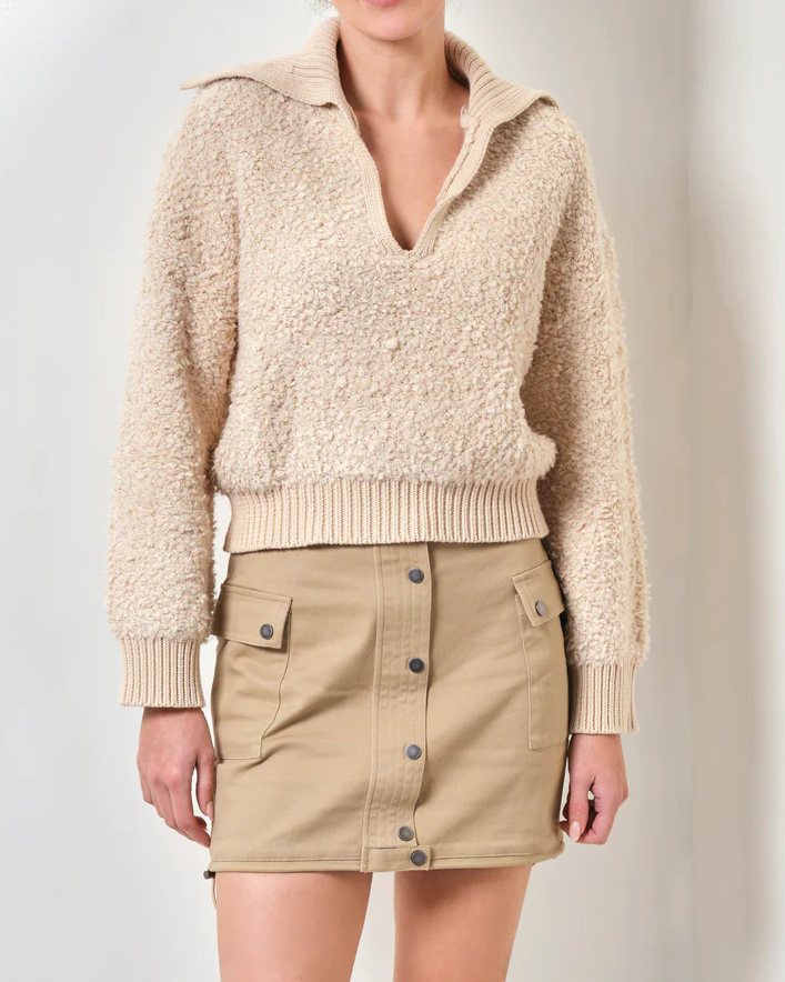 Parallel Culture Shoes and Fashion Online KNIT TOP WALNUT FJORD KNIT JUMPER