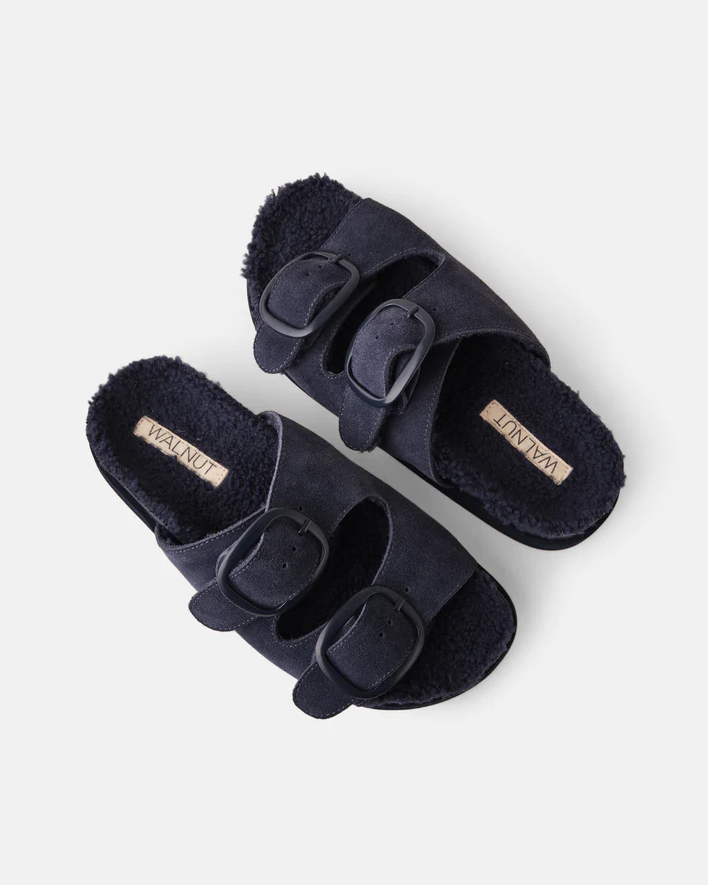 Parallel Culture Shoes and Fashion Online SLIDES WALNUT MILLY SUEDE SLIDE