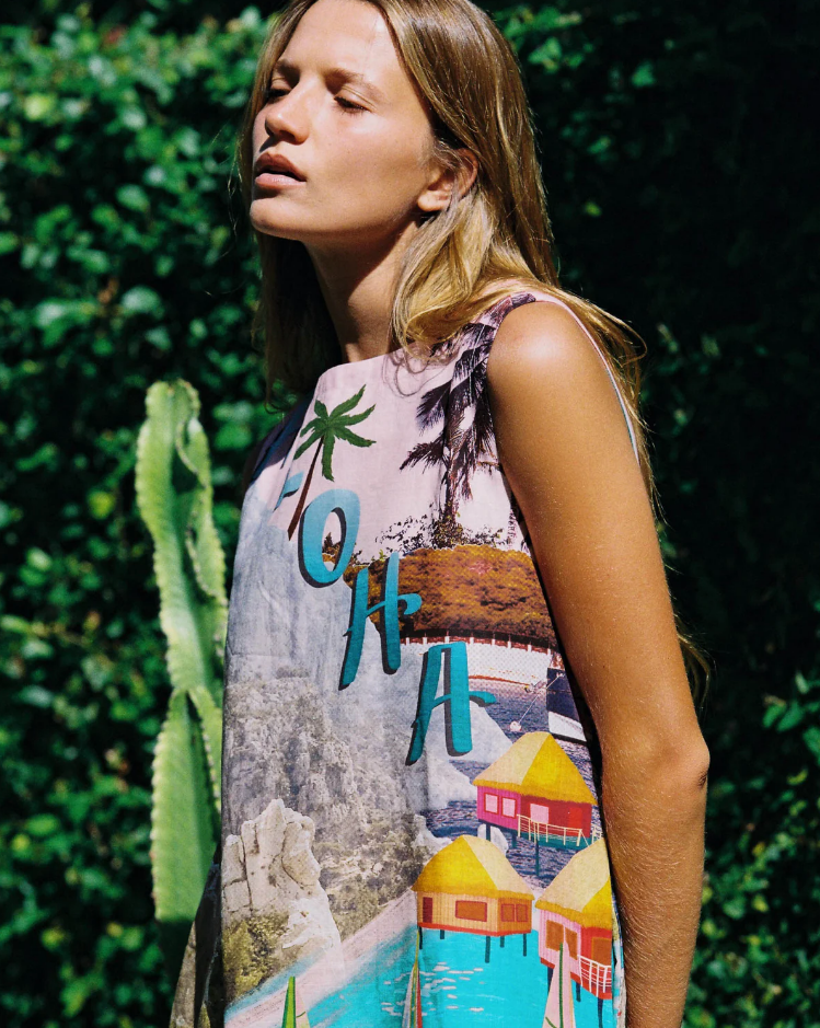 Parallel Culture Shoes and Fashion Online DRESSES WALNUT TAHITI DRESS - ALOHA ALOHA