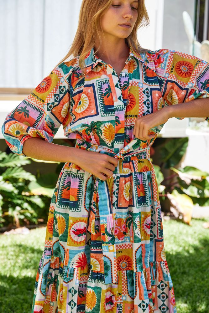 Parallel Culture Shoes and Fashion Online DRESSES WALNUT TUSCANY DRESS - SPICY SUMMER