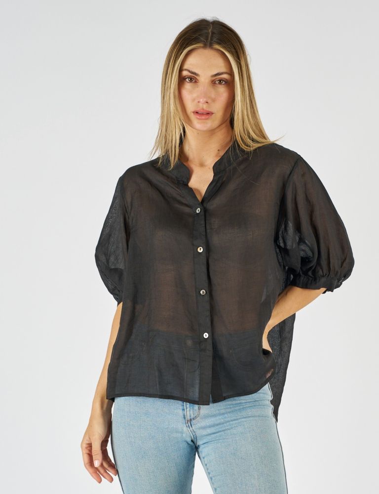 AURORA LINEN BUTTON SHIRT