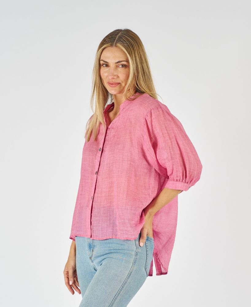 AURORA LINEN BUTTON SHIRT