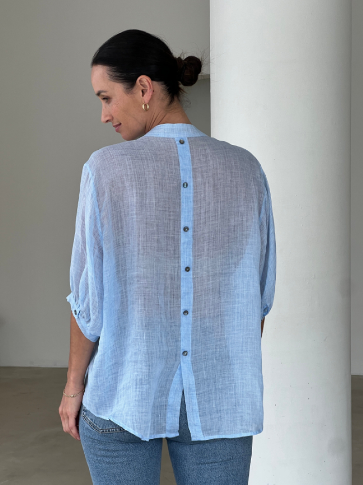 AURORA LINEN BUTTON SHIRT