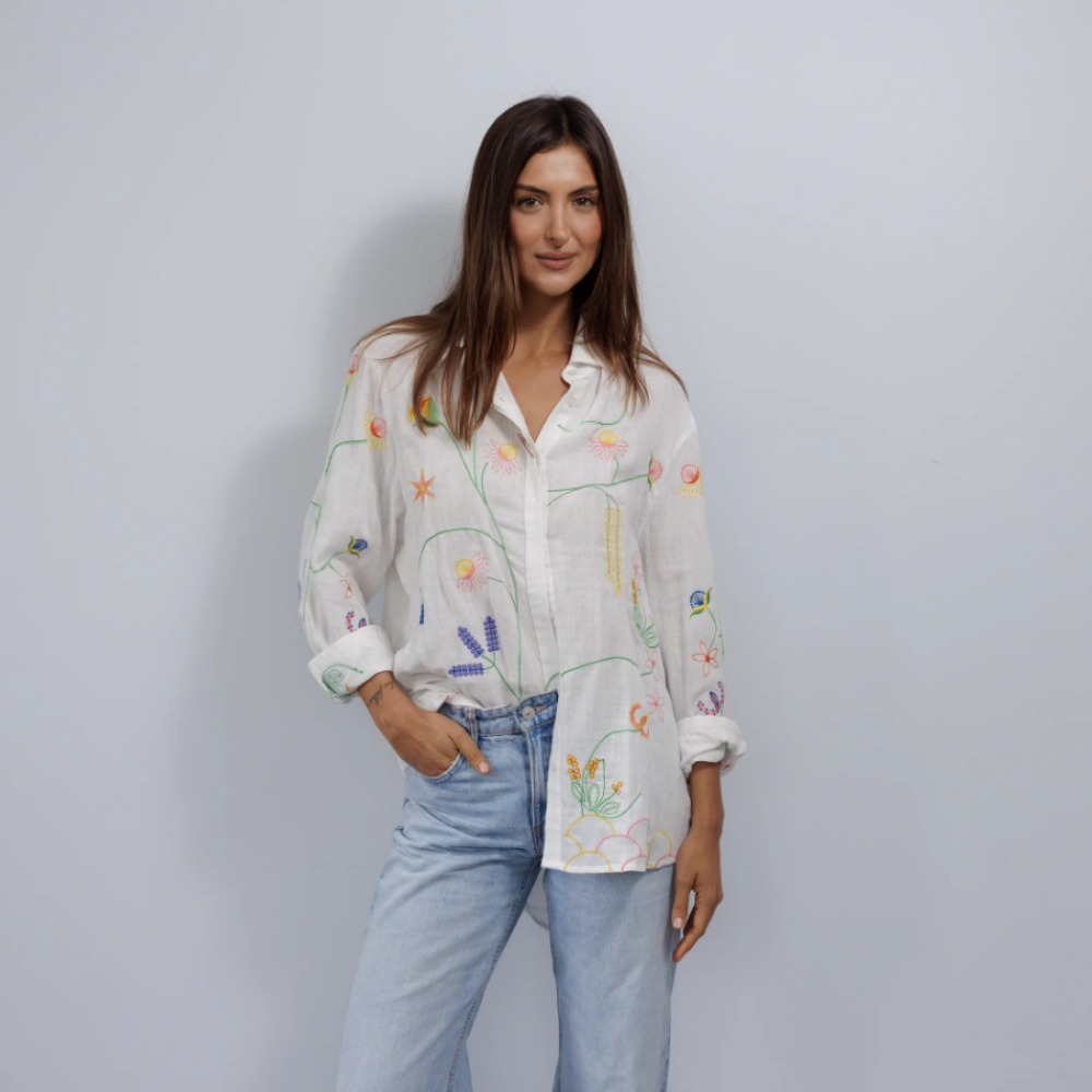 Parallel Culture Shoes and Fashion Online SHIRTS ZODA CASTAWAYS BEACH SHIRT WHITE