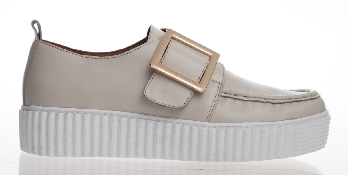 Parallel Culture Shoes and Fashion Online SNEAKERS ALFIE &amp; EVIE DISHING BUCKLE SNEAKER CREAM