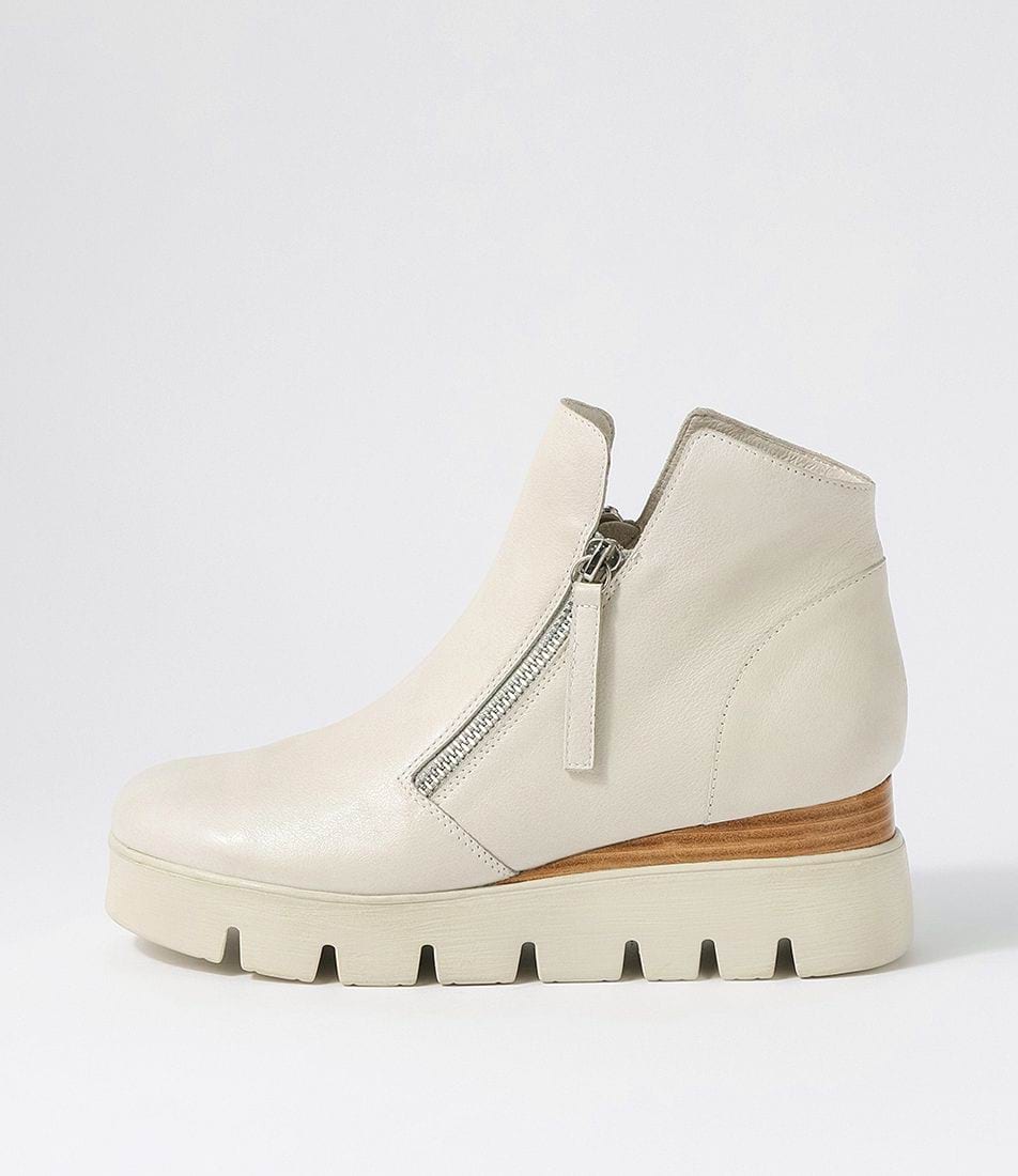 Parallel Culture Shoes and Fashion Online BOOTS DJANGO &amp; JULIETTE RADIO ZIP ANKLE BOOT ALMOND