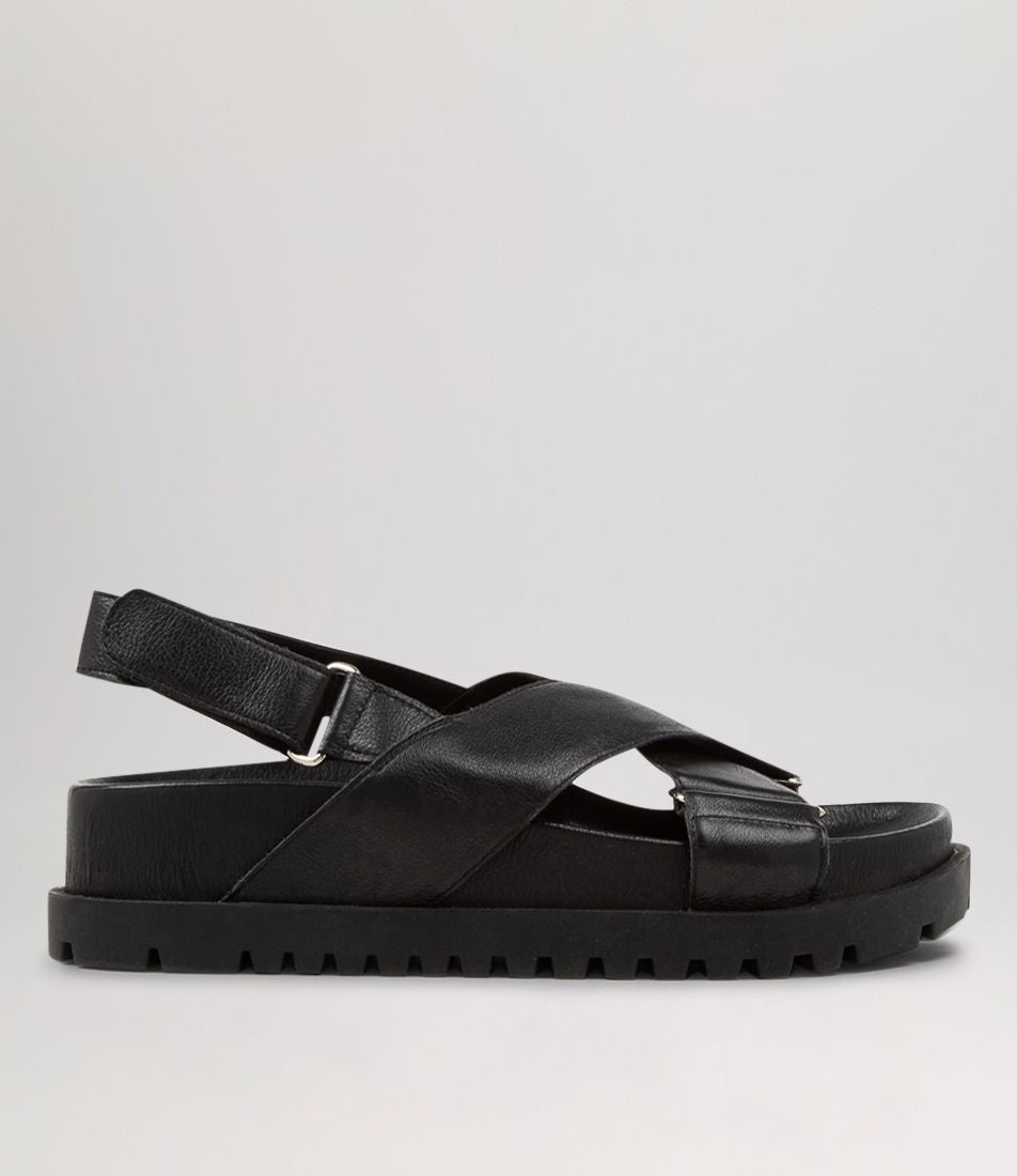 Parallel Culture Shoes and Fashion Online SANDALS DJANGO & JULIETTE UBARI SANDAL BLACK LEATHER