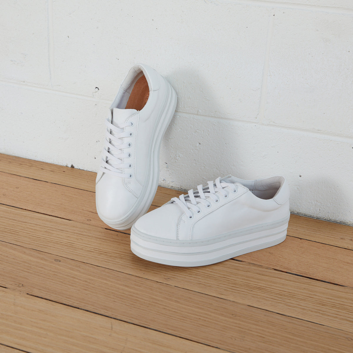 Parallel Culture Shoes and Fashion Online SNEAKERS ALFIE &amp; EVIE ORACLE PLATFROM SNEAKER WHITE