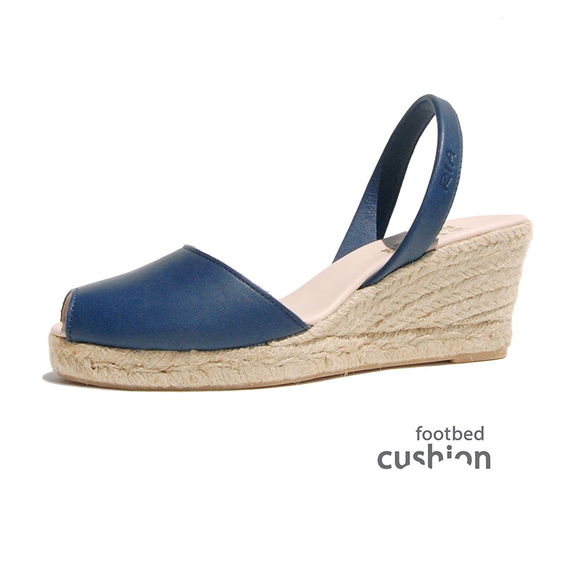 Parallel Culture Shoes and Fashion Online SHOES RIA MENORCA FORO WEDGE NAVY