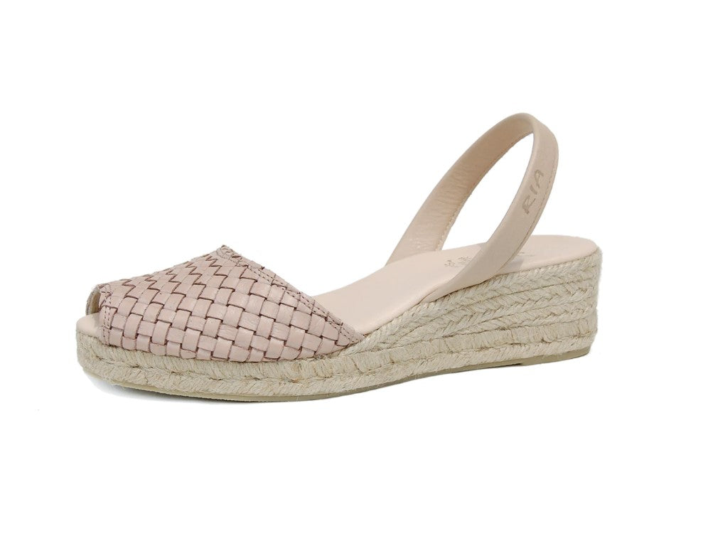 Parallel Culture Shoes and Fashion Online SHOES RIA MENORCA TRENZA WEDGE STONE